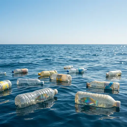 Sea Pollution: Plastic Bottles and Tiny Fish