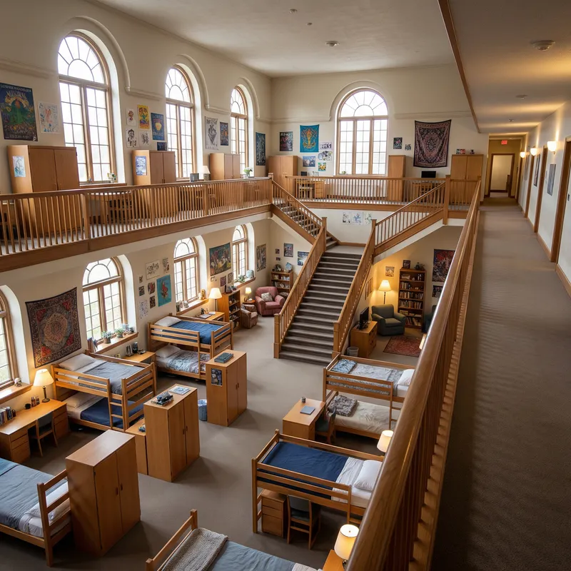 Spacious Dormitory | 18m x 18m, 2 Floors | Student Living