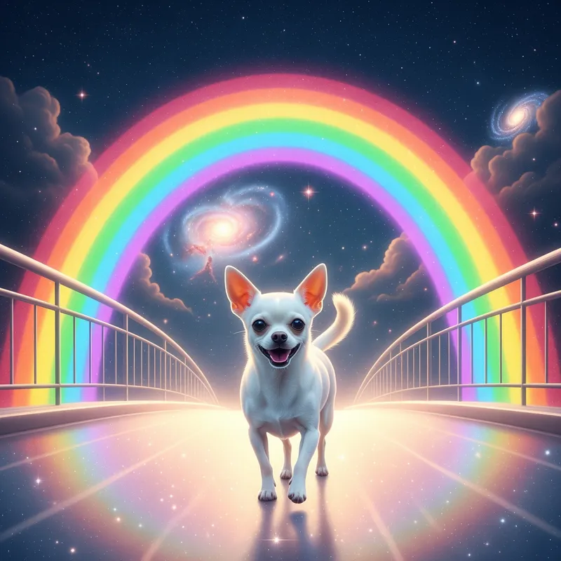 White Short-Haired Chihuahua at Rainbow Bridge
