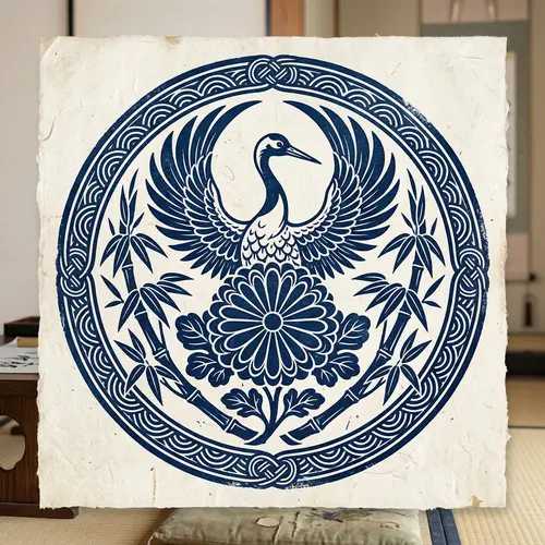 Japanese Crest Symbolizing Honor and Loyalty