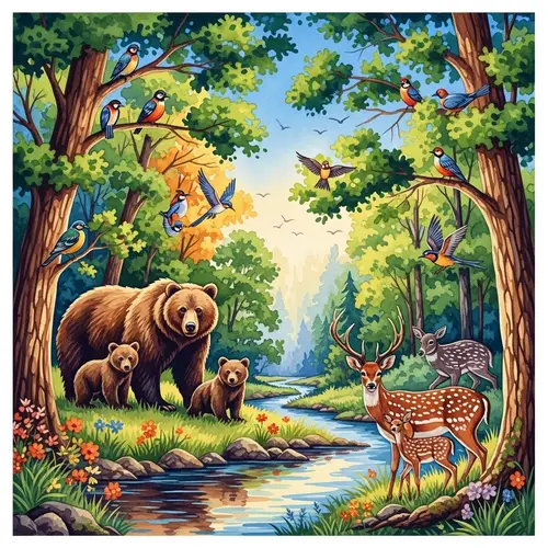 Watercolor Art Depicting Life - Vibrant Expressions