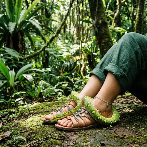 Sexy Feet Accessories with Exotic Snake Coiling