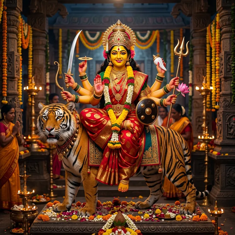 Goddess with Eight Arms: Divine Artistry Goddess with Eight Arms: Divine Artistry