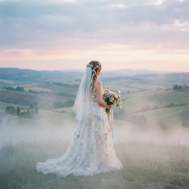 Ethereal Wedding Photography with Pastel Accents