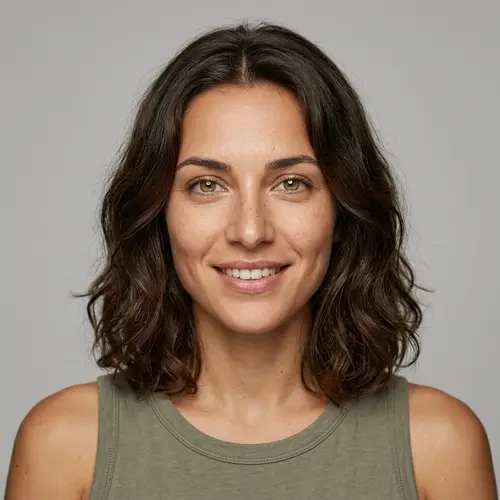 Mediterranean Beauty: Young Woman Portrait in 8K