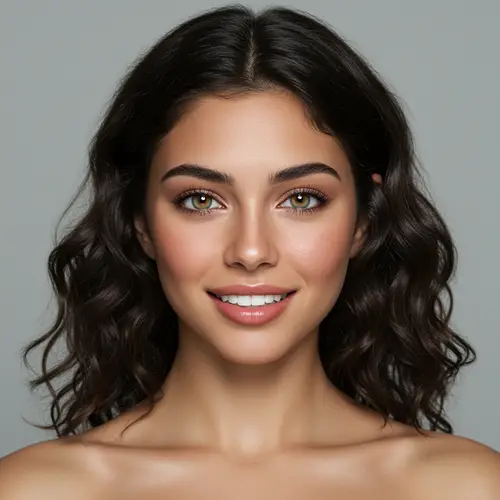 Mediterranean Beauty: Young Woman Portrait in 8K