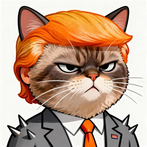 Grumpy Cat Meets Donald Trump: A Unique Cartoon