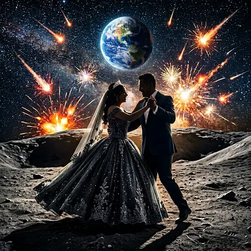 Cosmic Quinceañera Waltz on the Moon