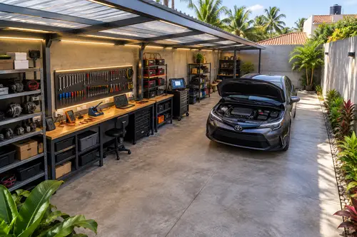 Backyard Automotive Electrical Workshop Design