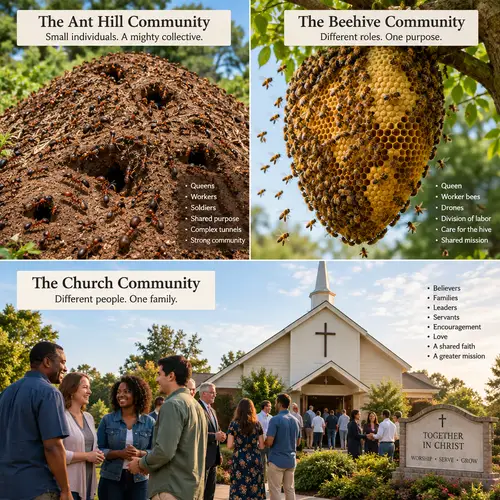 Community Life: Ants, Bees, and Churches