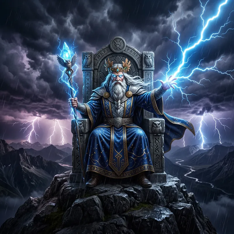 Wisdom God with Thunder and Lightning