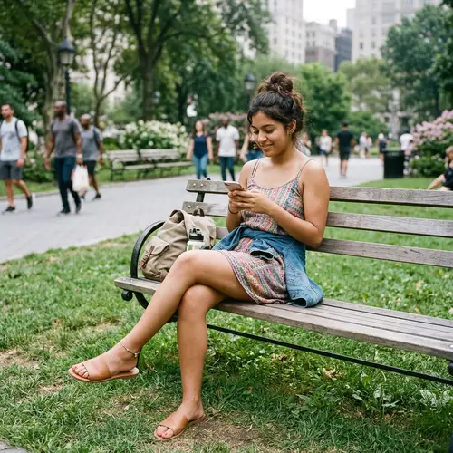 19 Year Old Latina Girl with Feet Out - Stunning Image