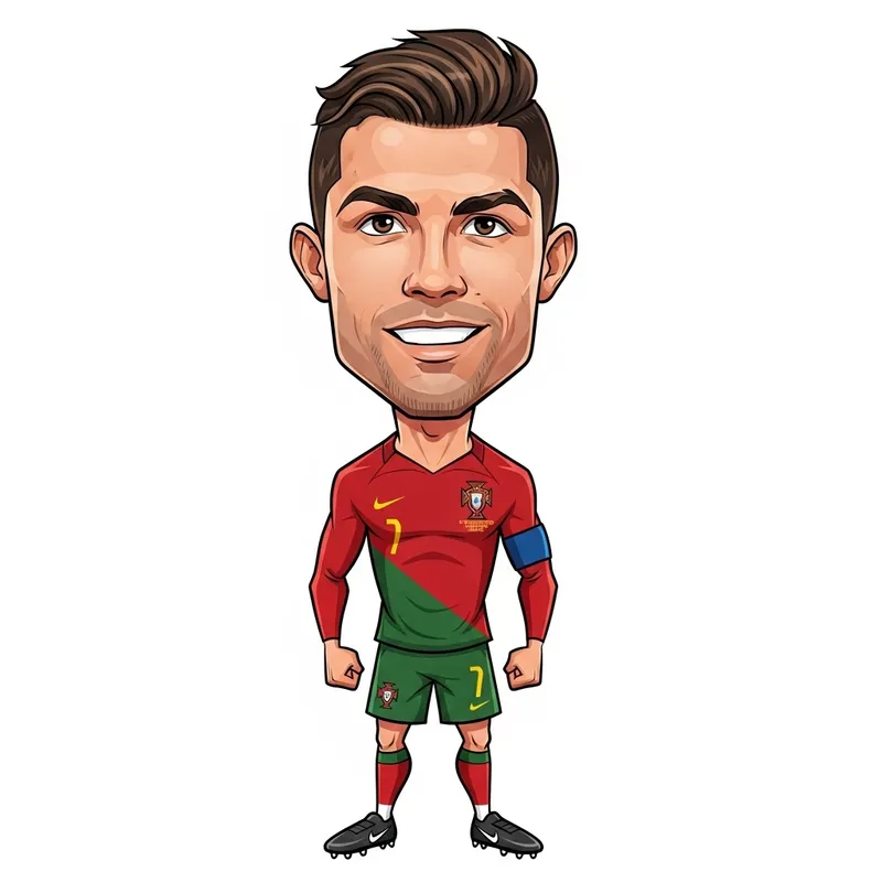 Cristiano Ronaldo Cartoon Caricature Art Cristiano Ronaldo Cartoon Caricature Art
