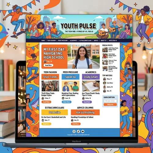 Adolescent-Themed Blog: Teen Fashion, Peer Pressure, Academics & More