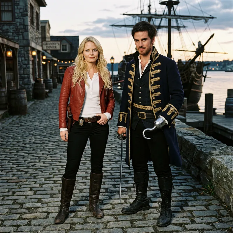 Emma Swan and Killian Jones from Once Upon a Time series