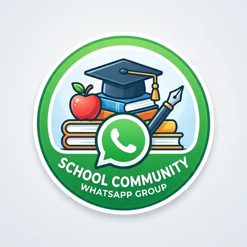 School WhatsApp Group Logo Design | Educational Theme