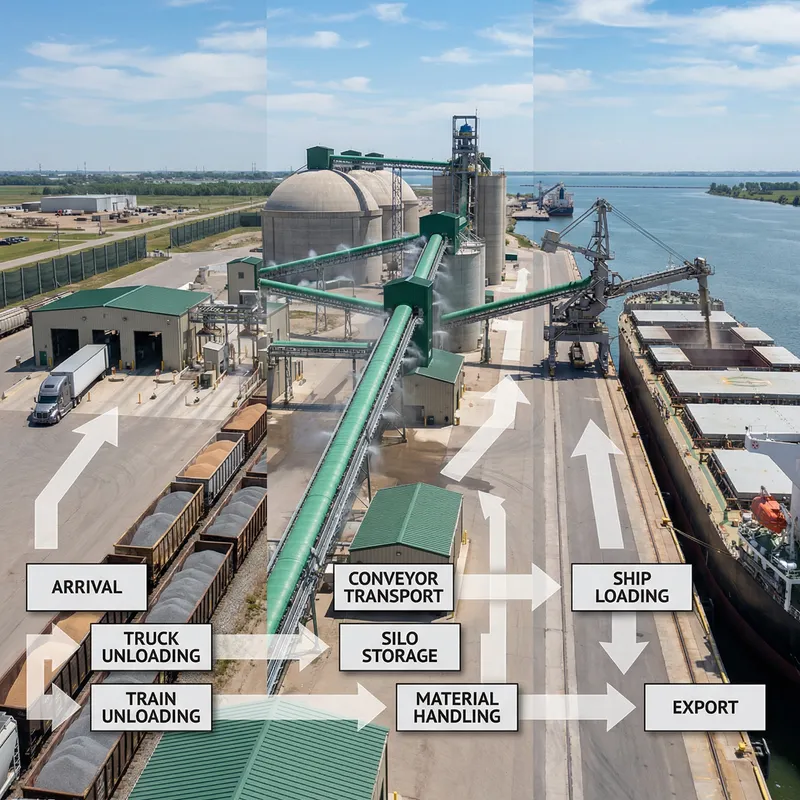 Efficient Dry Bulk Terminal Operations | Visualizing Bulk Handling Process