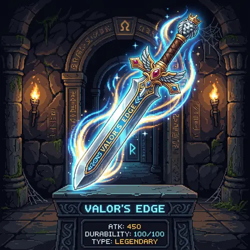 Pixelated Sword: A Strong and Valorous Weapon Design