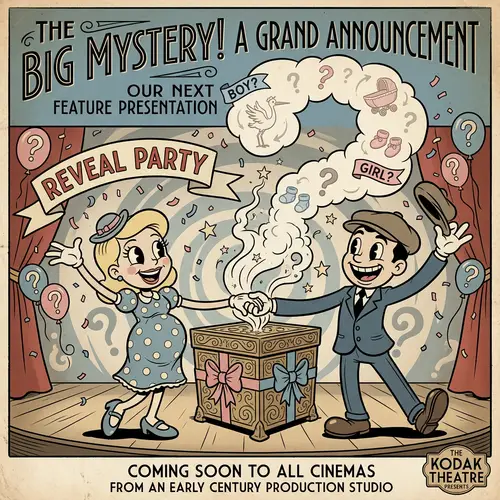 Disney Pixar Gender Reveal Animation Poster