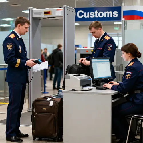 Russian Customs Service Workers in Action