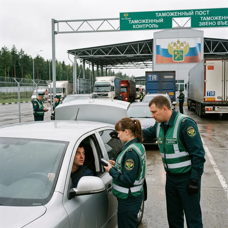 Russian Customs Service Workers in Action