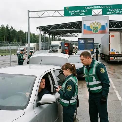 Russian Customs Service Workers in Action