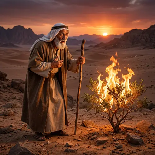 Moses: Divine Revelation at Burning Bush