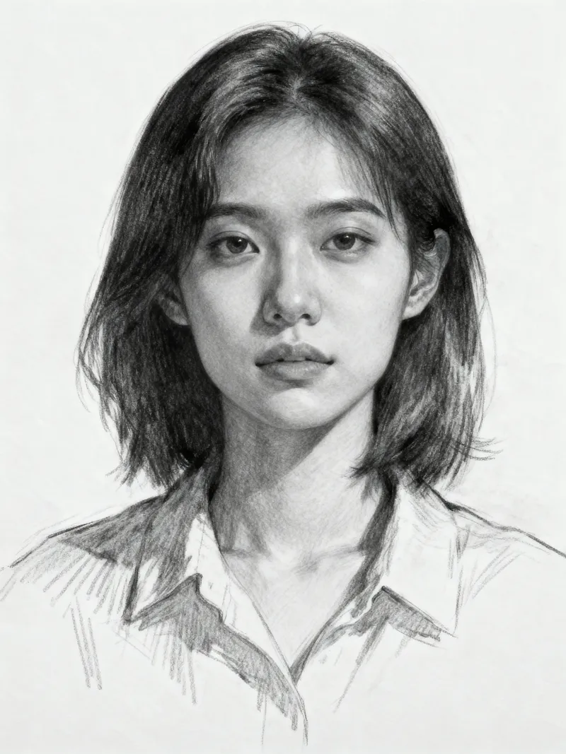 Redo Portrait in Drawing Format - Art Transformation