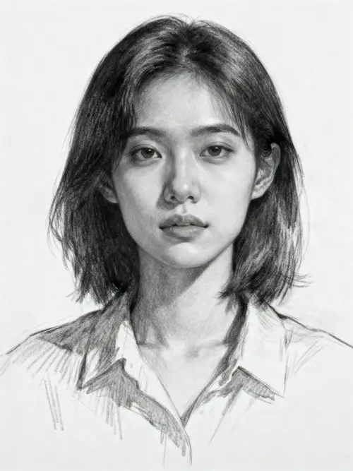 Redo Portrait in Drawing Format - Art Transformation