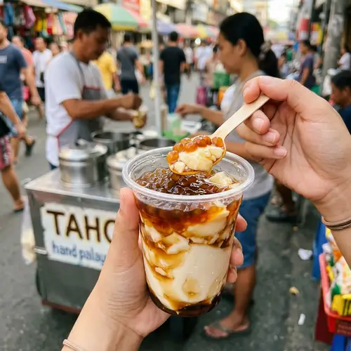 Cheap Classic Filipino Taho Dessert | Sweet Tofu Delicacy