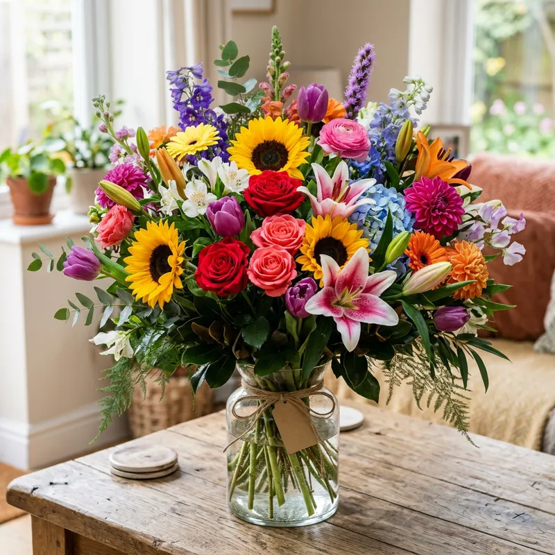 Colorful Flower Bouquet | Vibrant Floral Arrangement Colorful Flower Bouquet | Vibrant Floral Arrangement