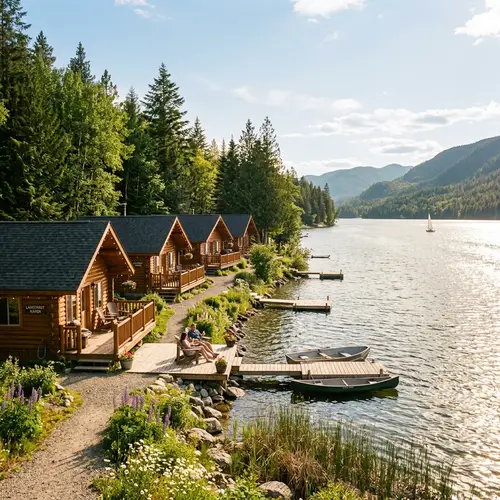 Scenic Holiday Cabins by the Lake | Summer Vacation Retreat