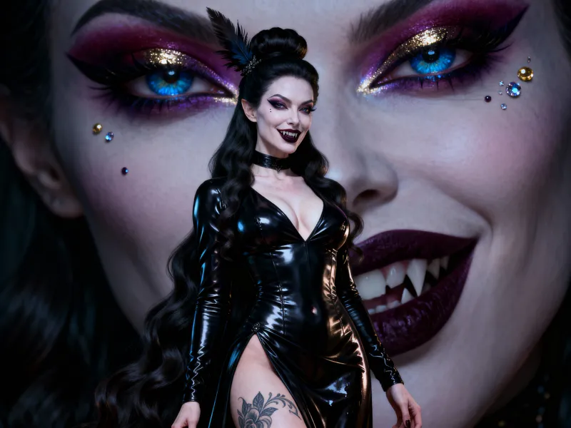 Seductive Mature Beauty - Gothic Style Inspiration