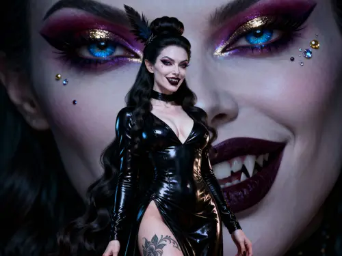 Seductive Mature Beauty - Gothic Style Inspiration