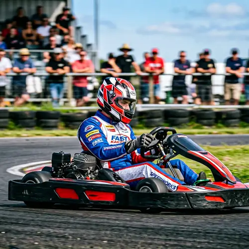 Professional Karting Racer in Action | Premier Karting Event