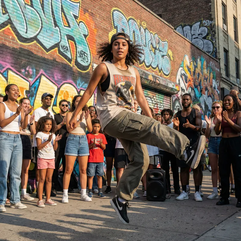 Dynamic Hip-Hop Dance by Bailarina | Urban Street Performance