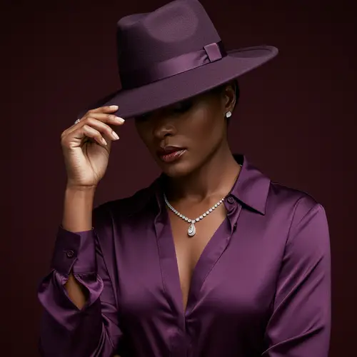 Sophisticated Melanated Woman in Elegant Fashion