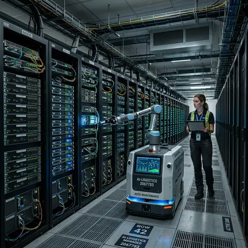 Ultra Realistic Data Center with AI Logistics