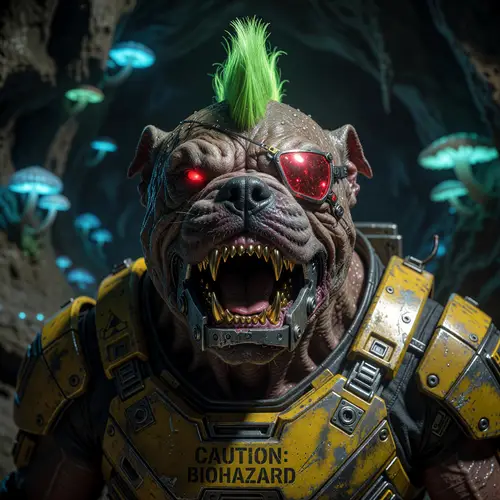 Muscular Bulldog Mutant: CGI Art & Details
