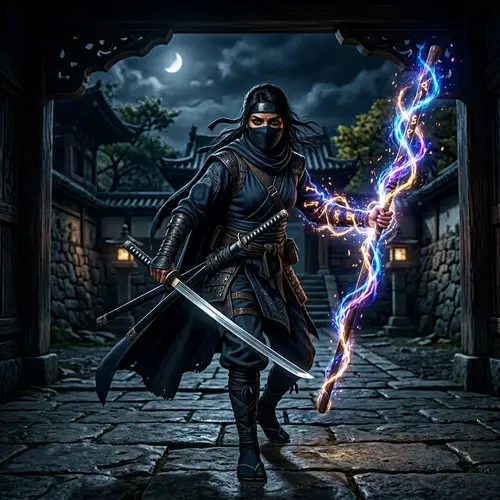 South Asian Ninja Master: Martial Arts & Arcane Mastery