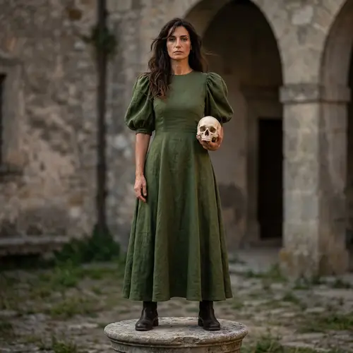 3D Model of Italian Woman with Skull