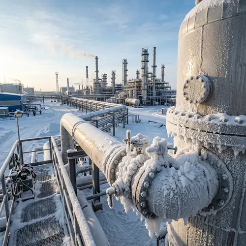 Realistic Ice Formation on Pipe and Gas Storage