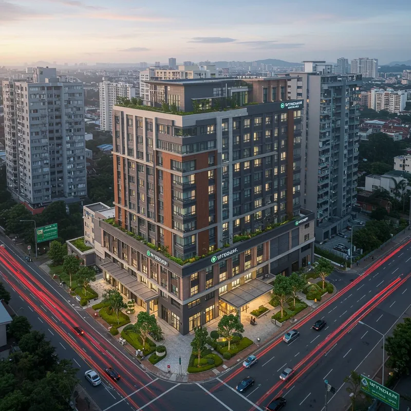 Modern 7-Storey Wyndham Hotel Concept