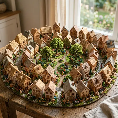 Simple Community: Unity and Togetherness in Intricately Carved Wooden Houses