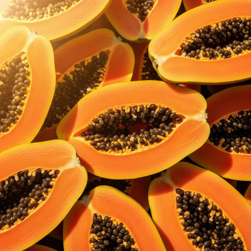 Vibrant Papaya Photo - Sunlit Summer Freshness
