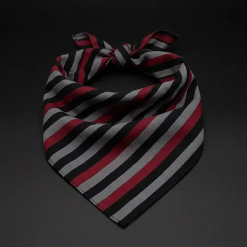 Trendy Black, Red & Grey Striped Bandana | Shop Now
