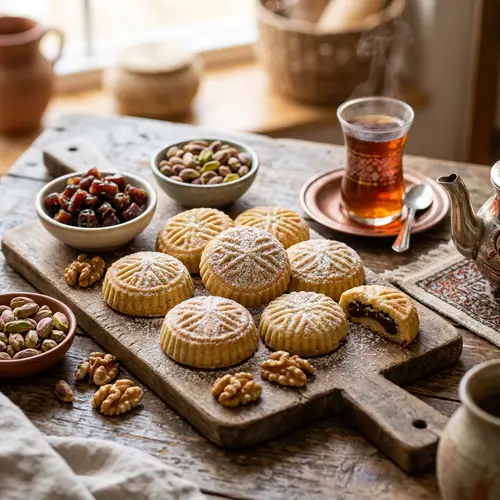 Freshly Baked Maamoul - Traditional Middle Eastern Pastry