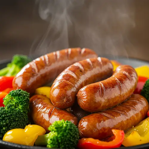 Delicious Salchichas con Verduras Recipe