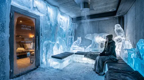 Ultra-Luxurious Ice Room Spa Experience at -15°C