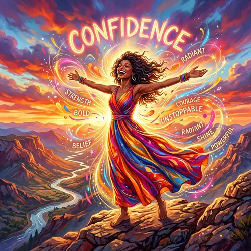 Strong Self-Confidence Visualization with Vibrant Colors